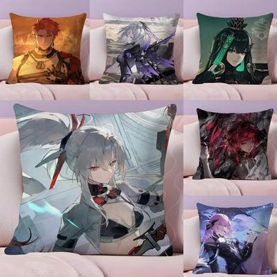 P-Punishing Gray Raven Kissenbezug Plüschstoff Weich Doppelseitig Bedruckt Sofa Warm Winter Heimgeschenk Kissenhülle