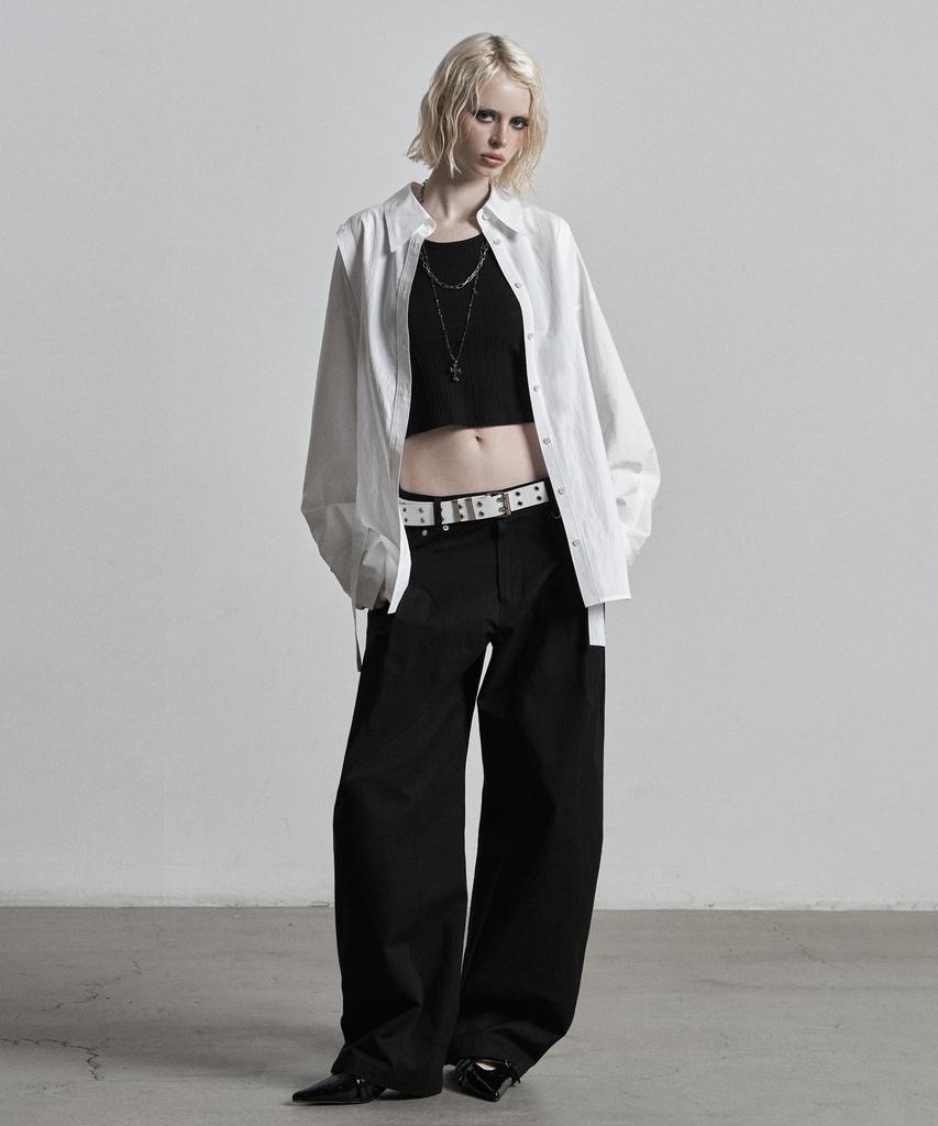Jenyujeu Swifts Placket Three-Way Wrap Shirt - White