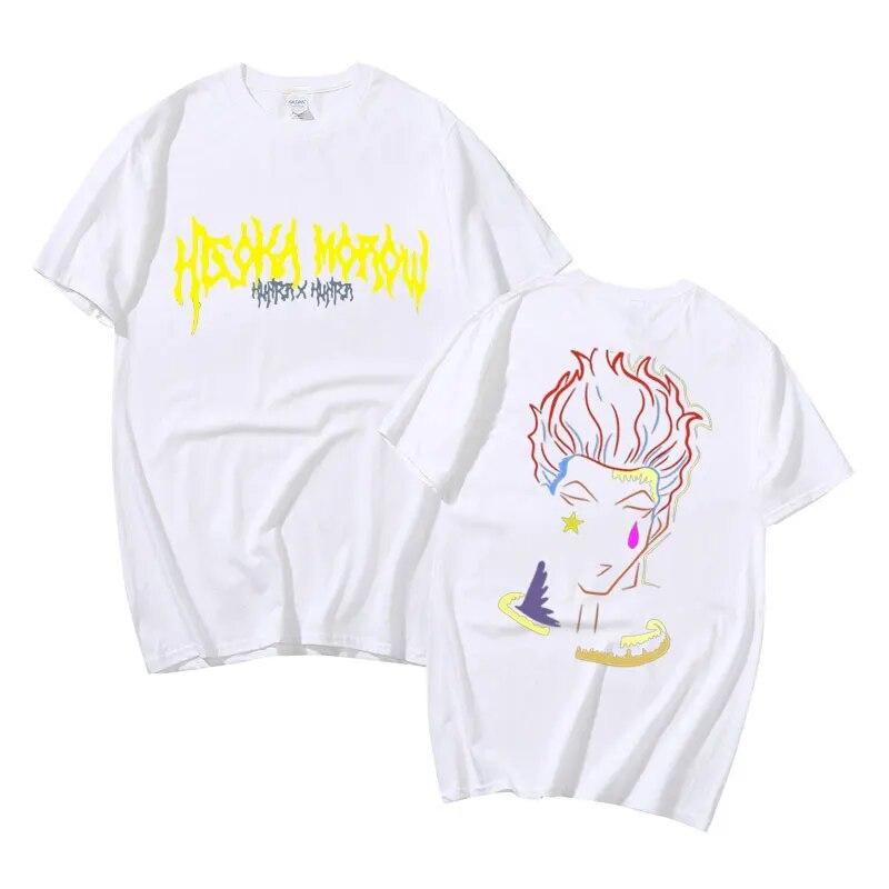 Japonské Anime Hunter X Hunter Tričko Hisoka Letní Unisex Dámské Volné Trička Unisexga 90. léta Unisex Módní Tričko Krátký rukáv