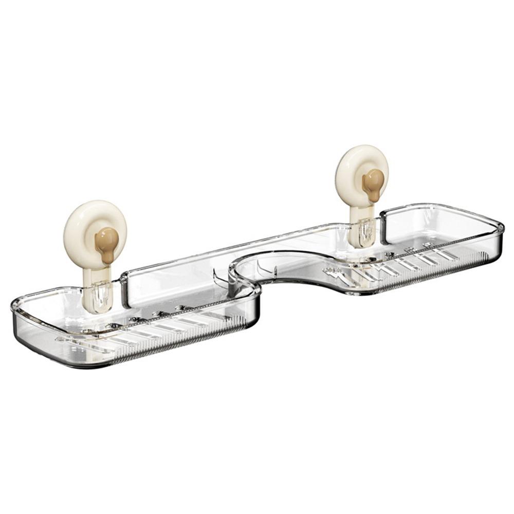 Odnímatelná polička s přísavkou na baterii Multifunkční úložný stojan na toaletní potřeby Pro koupelnu kuchyň