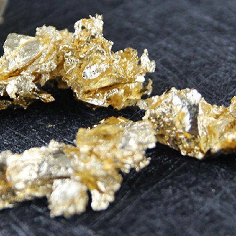 Edible Gold Leaf Leaves, Gold Foil Flakes Gold Leaf, Edible Gold Foil for Crafts, Food, Cakes, Baking, Cakes, Decorative Film, Crafts