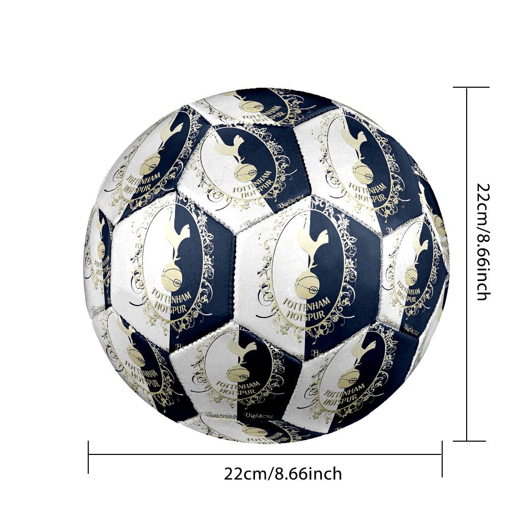 SpursSoccer Ball Colorful All Ages Machine Stitched PVC Competition Ready Durable High-Bounce