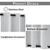 Patio Waterproof Outdoor Curtains Garden Lawn Windproof Top & Bottom Eyelets Thermal Insulated Curtains Blackout Window Drapes
