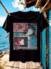 Anime Serial Experiments Lain Graphic - Crew Neck Tee with Lain Character Art T-shirt
