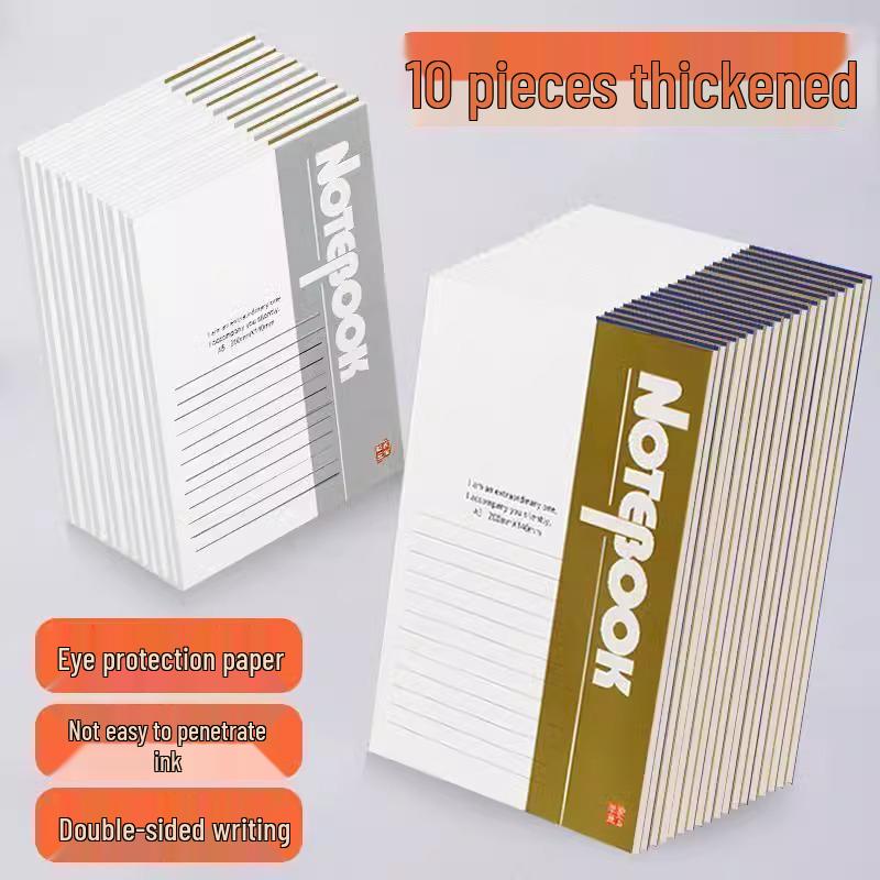 A5 Soft Cover Lined Notebook - Thickened Exercise & Diary for Students & Office