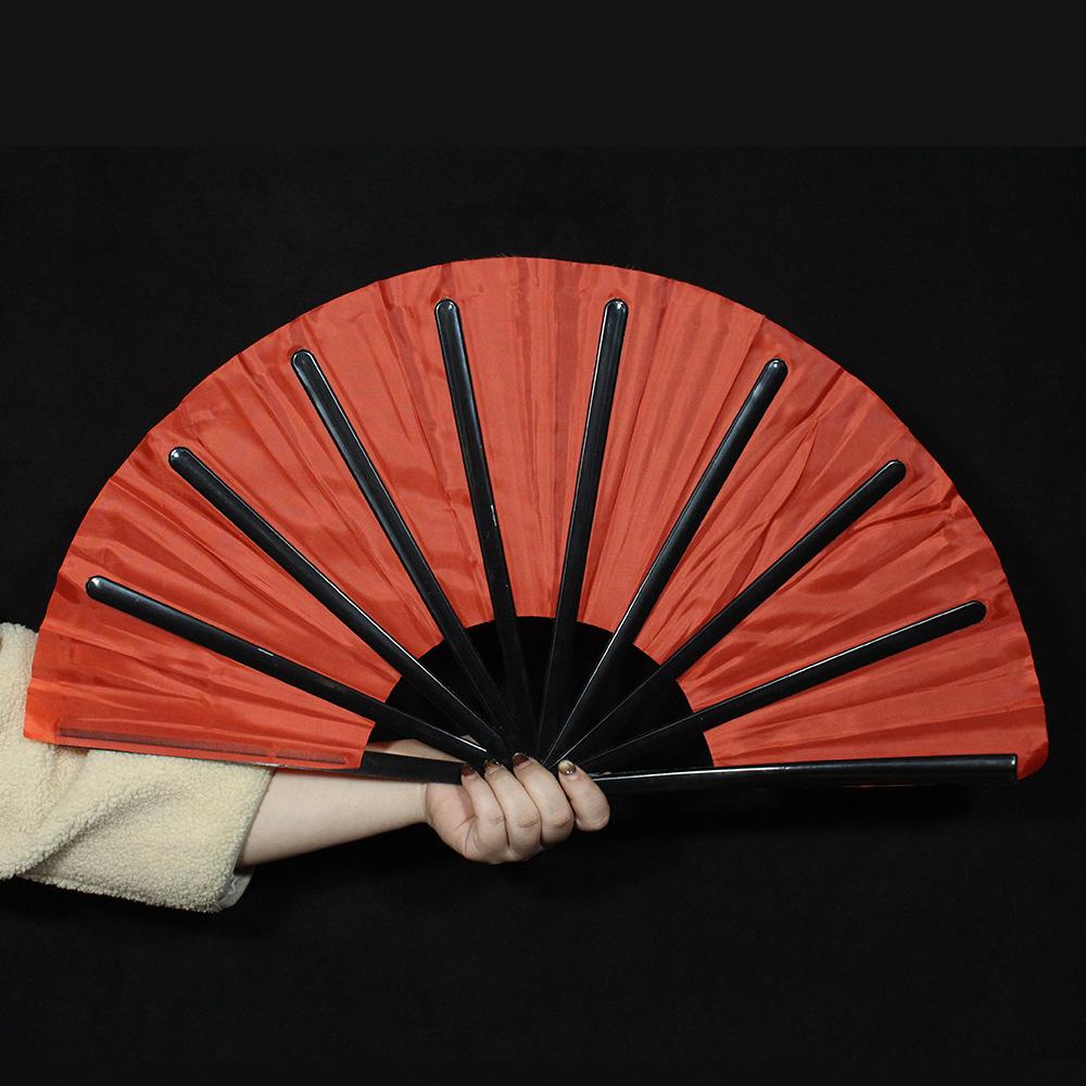 Red Tai Chi & Kung Fu Performance Fan - Children's Dance & Magic Stage Prop