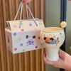 Birthday Gift Girl Cute Puppy Holding Cup High Value Ceramic Mug Girlfriend Souvenir Gift Box