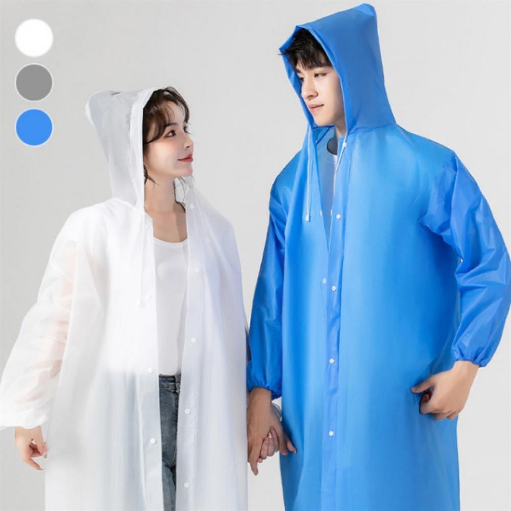 New Arrivals Open Run Unisex Transparent Raincoat Summer Hooded