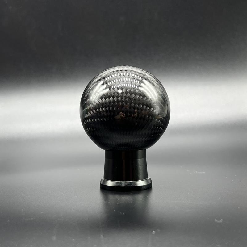 New Real Carbon Fiber 6 Speed Gear Shift Knob For Mitsubishi Lancer Lancer EX Gear Ball Head no gear number