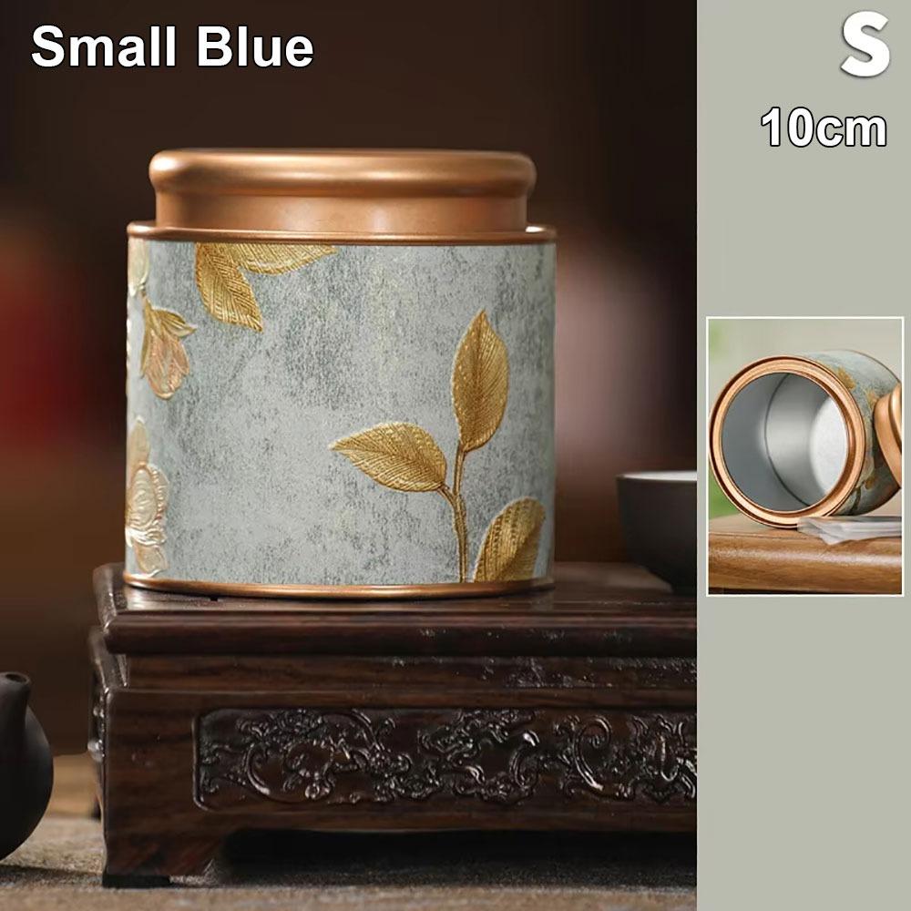 1Pcs Durable 10/19cm Empty Tea Can Green Black Tea Packaging Tea Sealed Jar Household Small Tinplate Storage Can
