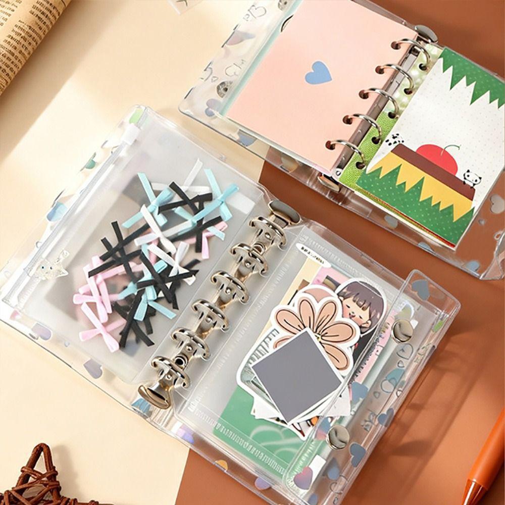 A5/A6/A7/M5 Binder Cover PVC Planner Cover New Loose-Leaf Notebook Shell Students