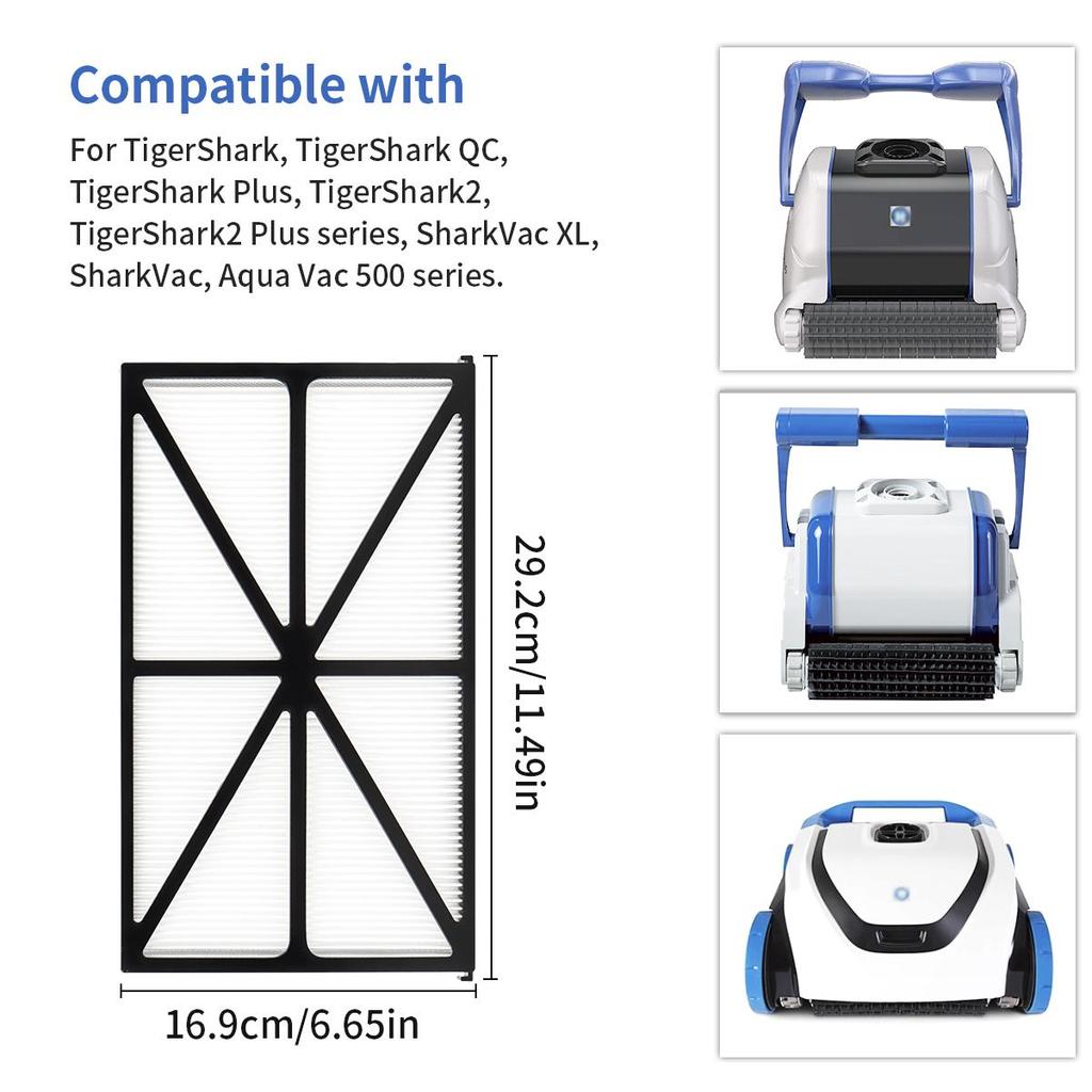 Ultra Fine Cartridge Filter Panels for Hayward Robotic AquaVac, TigerShark and SharkVac Pool Cleaners Maytronics,NO: RCX70101