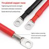Battery Inverter Connect Cable Extra Soft Silicone Wire Tin Plated Lug Terminal for Electric Vehicle Battery Wiring