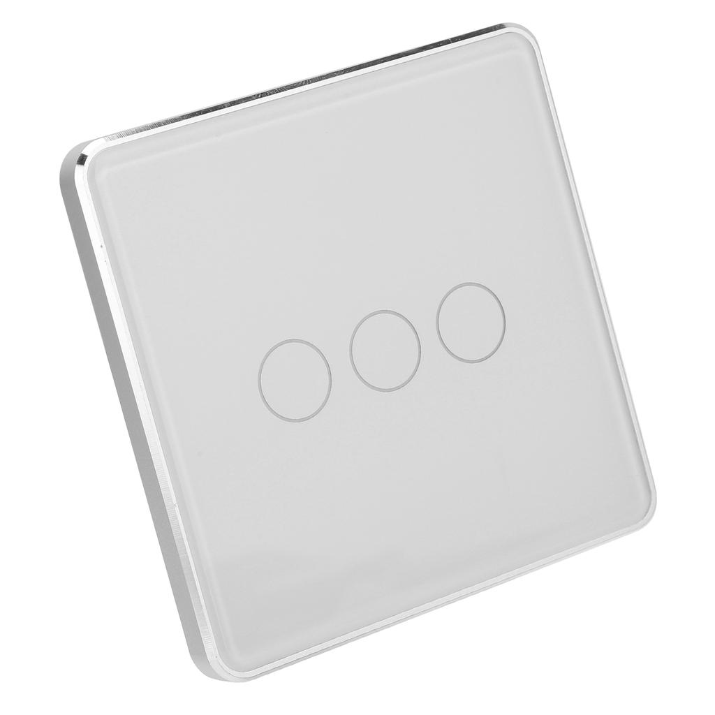 Smart Wireless Light Switch Touch Panel Remote Control 3 Gang for TUYA Zigbee with Timing