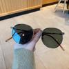 1/2pcs Vintage Metal Oval Sunglasses Women Retro Beach Eyewear Fashion Accessories