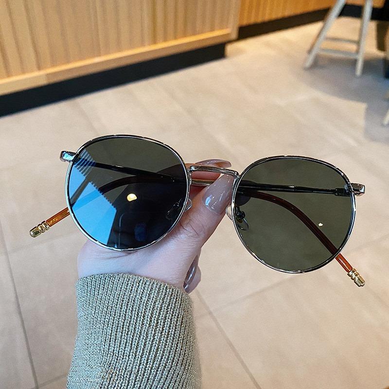 2 шт. Металлические Винтажные Овальные Солнцезащитные Очки Женские Пляжные Солнцезащитные Очки