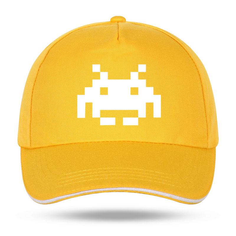 New Summer Fashion SPACE INVADERS Funny Print Baseball Caps for Unisex Women Hip Hop Cotton Trucker Cap Bone Dad Hats