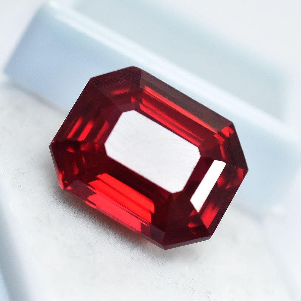 Natural Red Ruby Loose Gemstone 20.75 ct Emerald Cut for Jewelry for Jewelry Making and Crafts