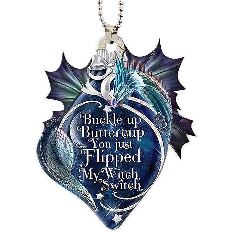 Blue Moon & Dragon Valentine's Hanging Ornament for Home Decoration