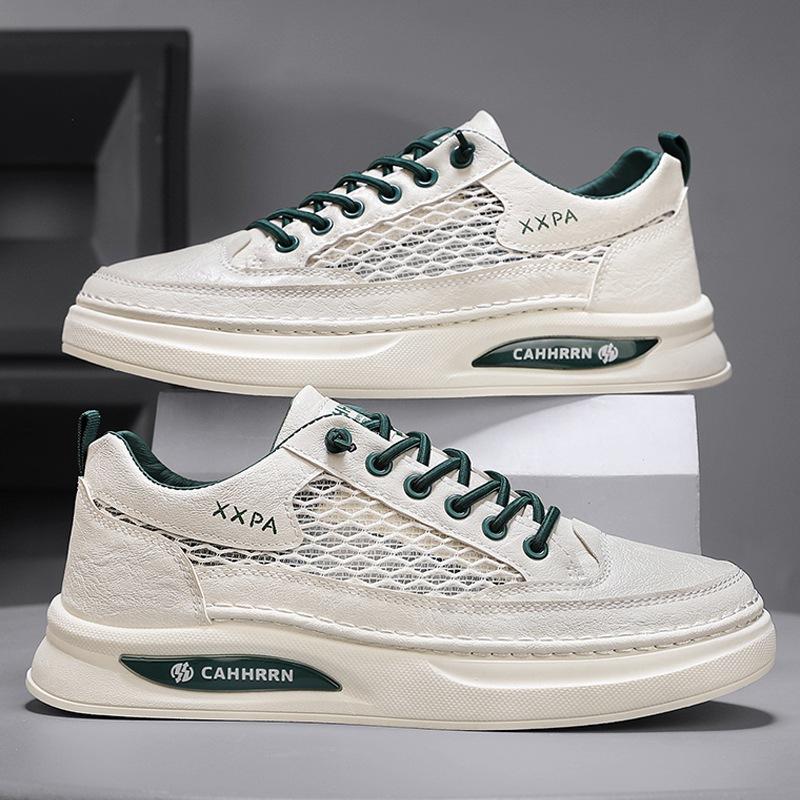 

Сетчатые кеды мужские маленькие белые кеды повседневные мужские кеды весна лето 2025 дышащие спортивные модные кеды для студентов-подростков 44