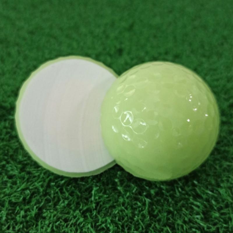 3/5Pcs Reusable Fluorescent Golf Balls Bright Night Luminously Golf Balls Portable Glow Golf Balls for Training Hitting