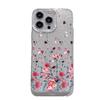 Beautiful flower glitter acrylic iPhone14promax mobile phone case processing and production 17 Apple 16 transparent case