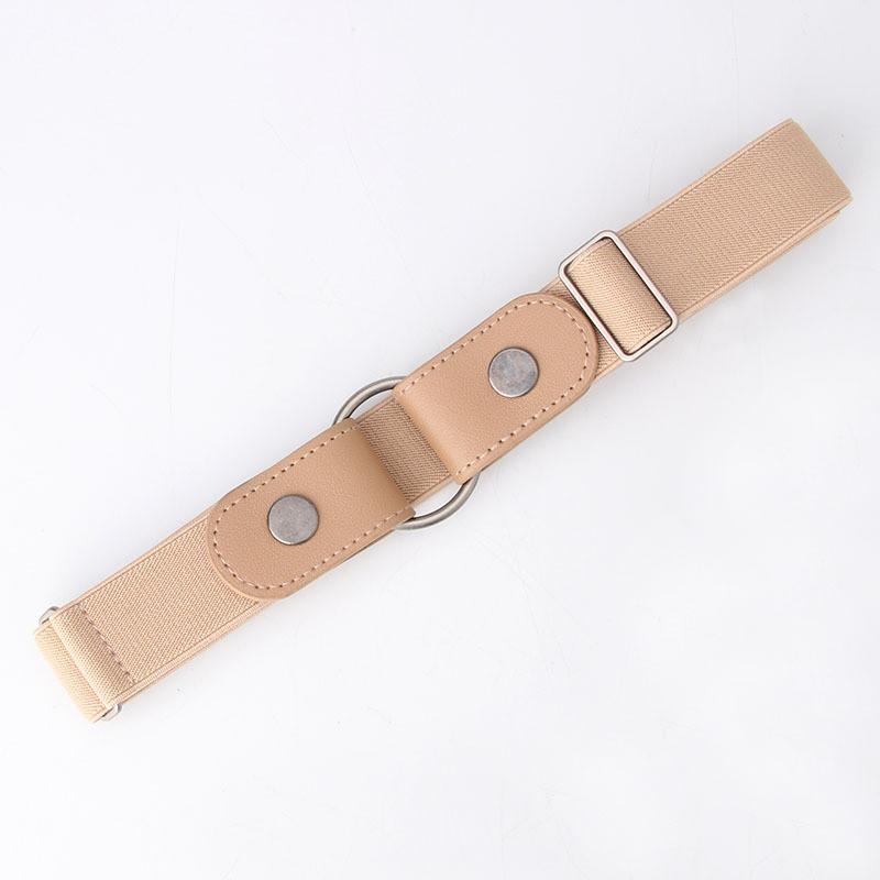 

Womens Elastic Invisible Leather Belt For Denim Jeans With Pin Buckle For Casual And Office Wear