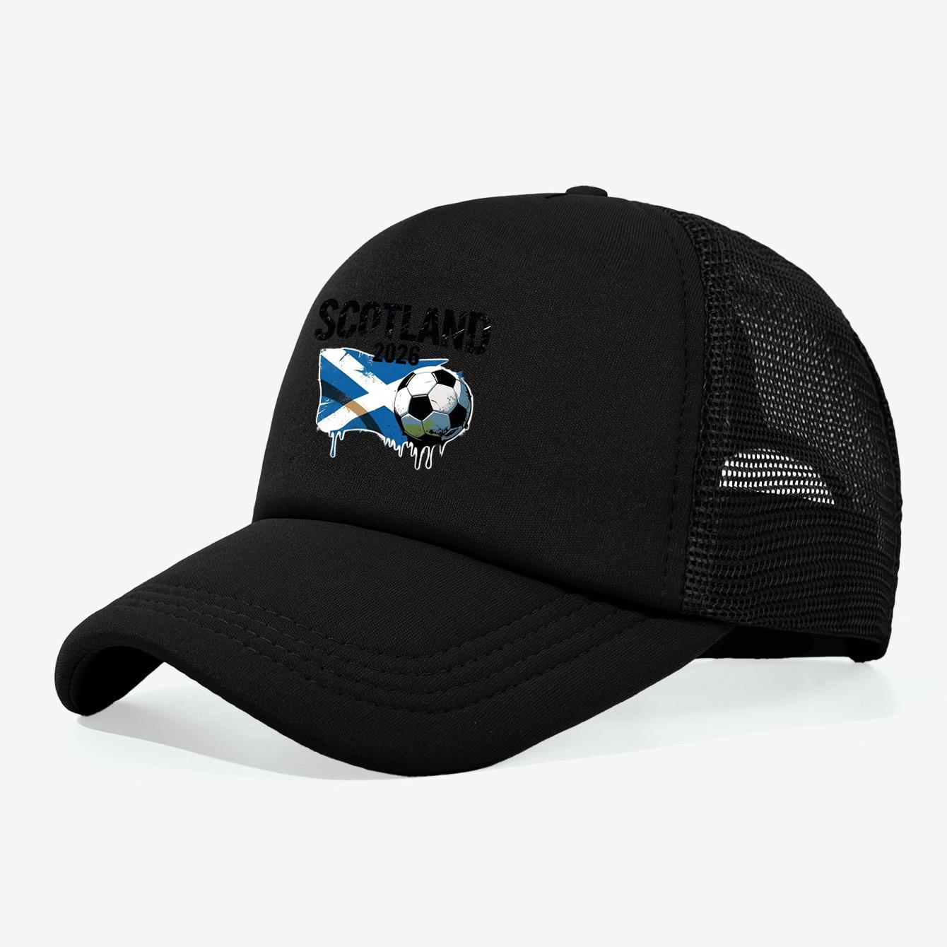 

1PC Scotland 2026 football net cap | Breathable and not stuffy, designed specifically for Scottish fans чорний