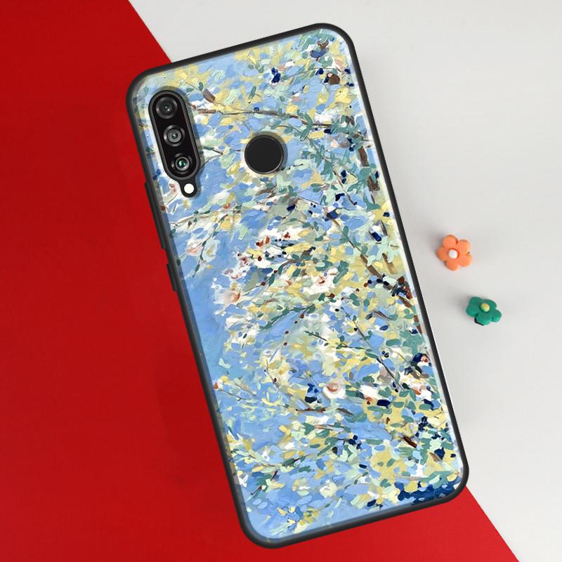Oil Painting Boho Flower Art Case For Honor 50 8X 9X 10i Cover For Huawei P30 P40 Lite P50 P20 Pro P Smart 2019 Nova 5T