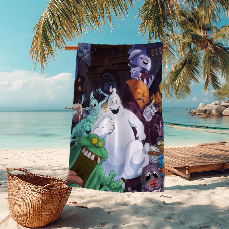 1Pc Ghostbusters Marshmallow Men Beach Towel Microfiber Beach Towel Thin Absorbent For Beach Swimming Yoga Bath Sports 0917147
