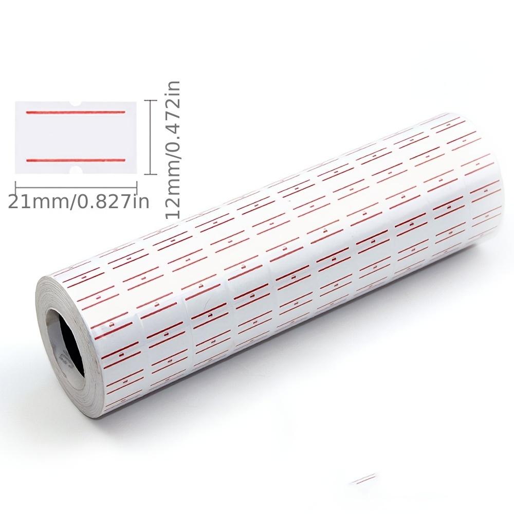 

10 rolls of self-adhesive pricing labels, single and double row pricing paper, supermarket price labels, self-adhesive products білий