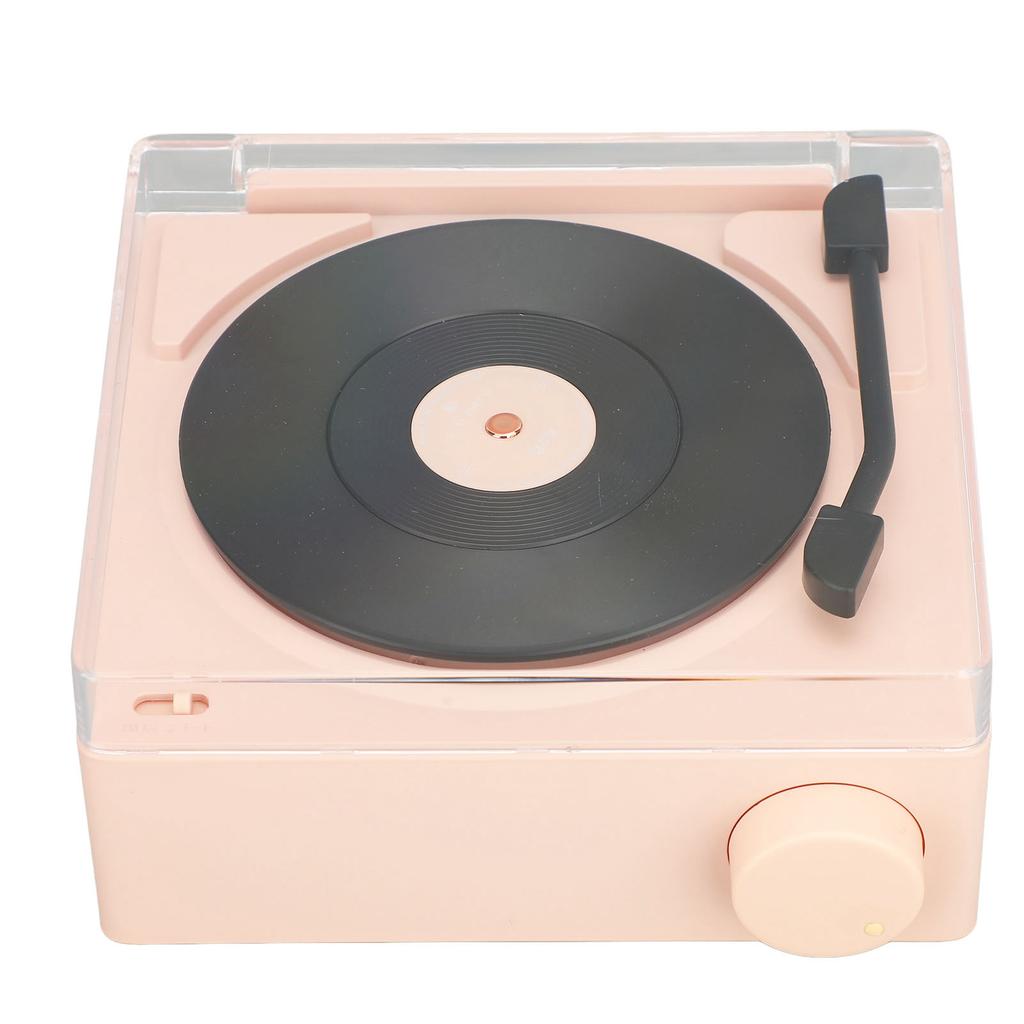 Record Player Professional Classic Vintage 3 Playback Modes Bluetooth 5.3 Turntable with Alarm