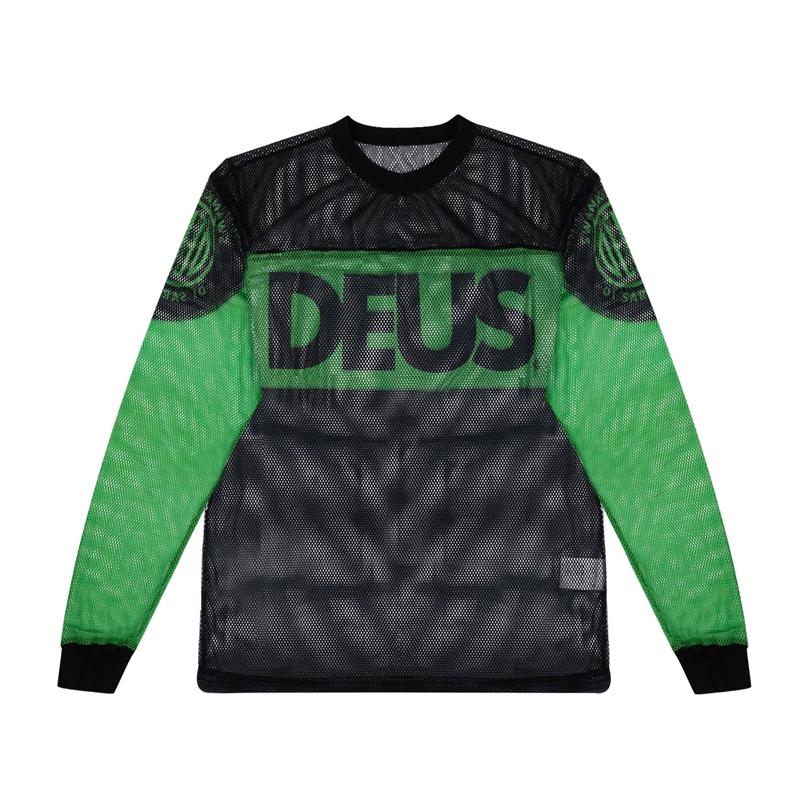 DEUS American Retro Quick-drying Breathable Moisture Removal Jersey Sports Outdoor Long-sleeved T-shirt Racing Ruffian Handsome Locomotive Suit