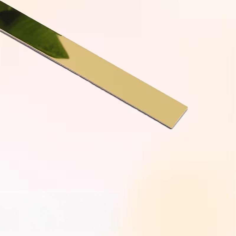 

3meter Self-adhesive Stainless Steel Decorative Lines,Golden Mirror Wall Stickers,Waterproof Tape,Living Room Decoration золотий