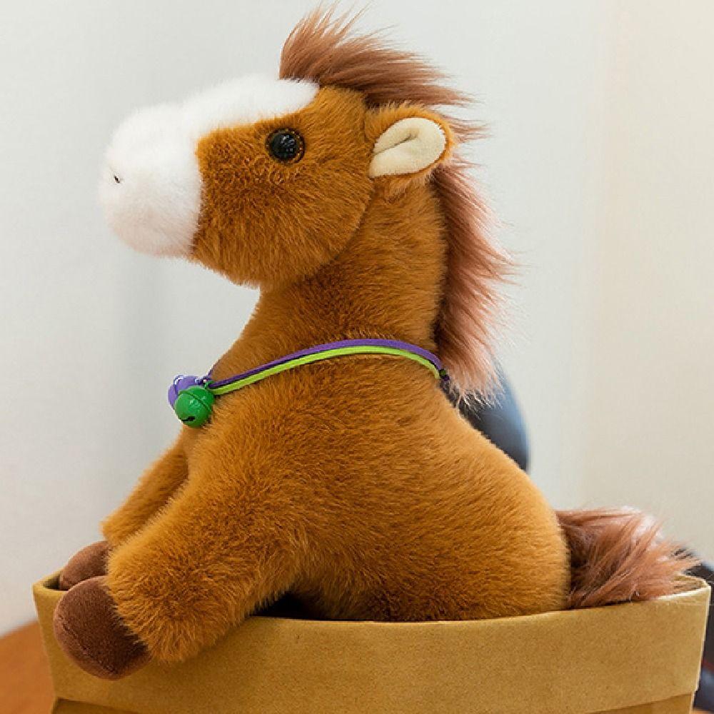 Creative Horse Plush Doll Mascot Dolls Zodiac Pony Figurine Stuffed Animal Doll  Birthday Gift