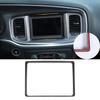 Center Console Navigation Screen Cover Trim Carbon Fiber For Dodge Charger 2011+