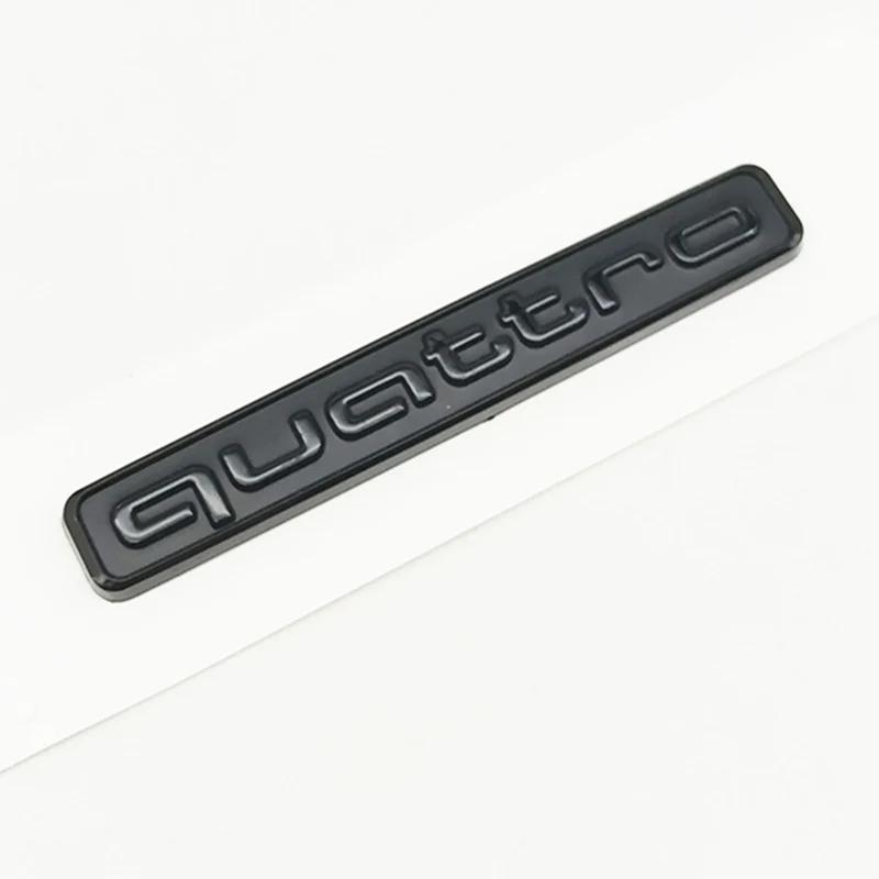 For Audi RS3 Car ABS Rear Tail Trunk Emblem logo For Audi A5 B7 Q7 A3 A4 B8 A6 TT R8 A8 A7 Q5 Q3 C7 S3 A1 B5 Q2 Quattro Sticker Accessorie