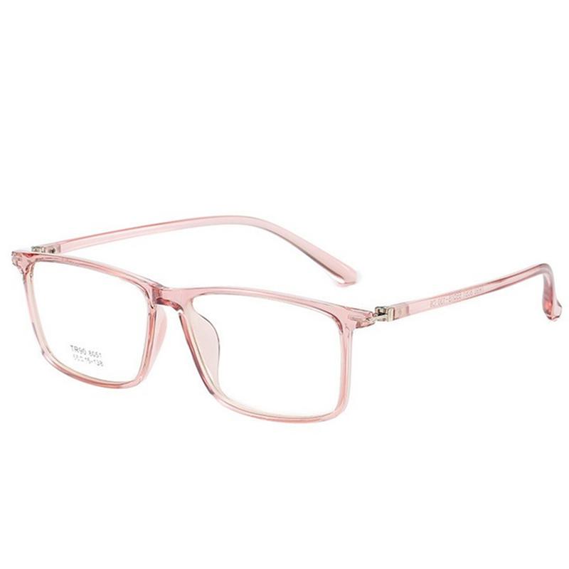 Square Minus Prescription Eyeglasses Women Men Vintage TR90 Big Frame Optical Myopia Glasses 0 To -6 0