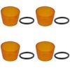 2-5PCS Outdoor Camping Light Cover Amber Light Protective Cover Insect Repell Lantern Shade for Goal Zero Lantern