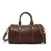 European and American retro leather portable Boston women's bag vegetable tanned cowhide messenger pillow bag classic versatile