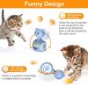 Automatic Cat Toy Tumbler Swing Toys for Cats Funny Balance Car Interactive Kitten Chasing Toy With Feather Ball Cat Accessories