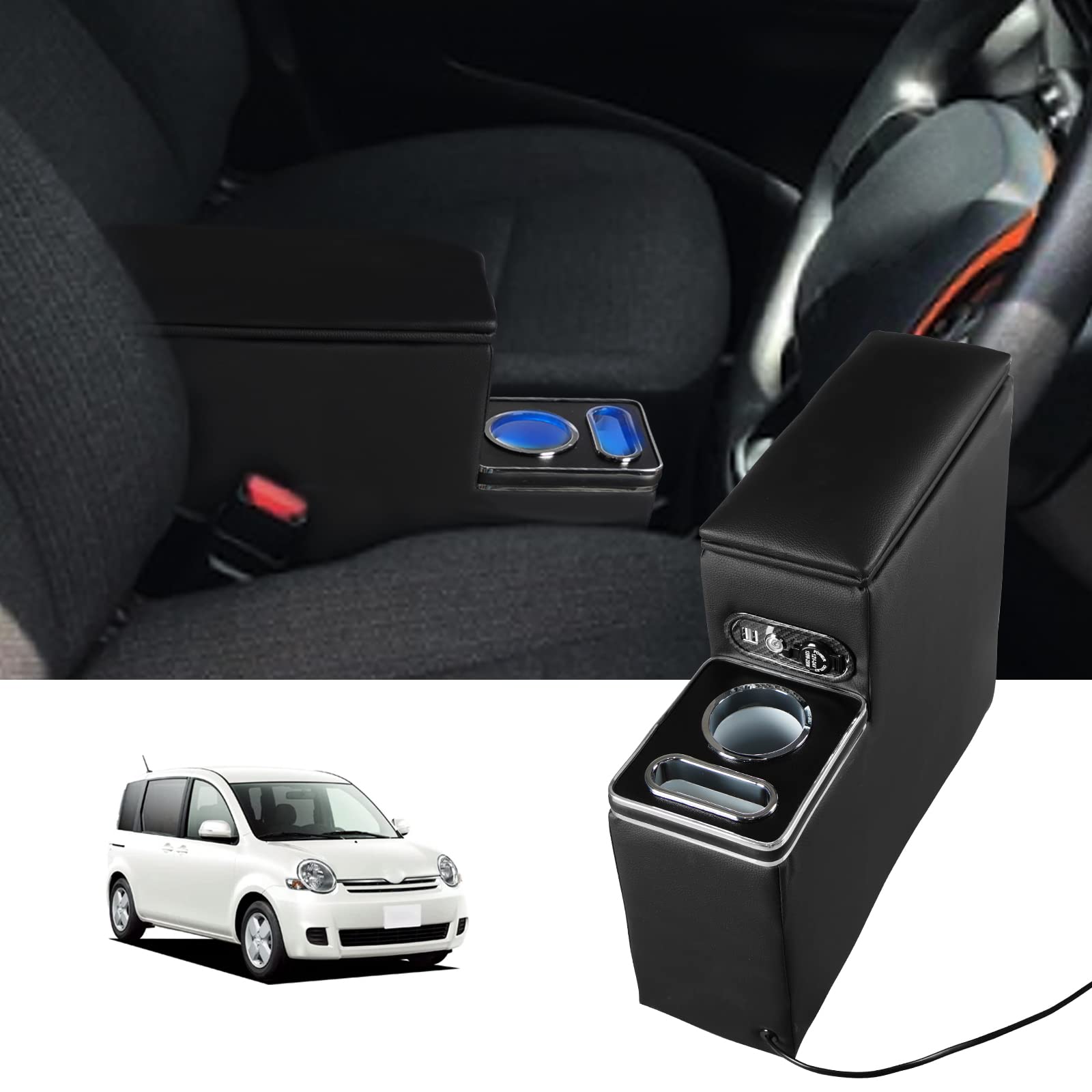 

YESHMA консольный блок для Toyota Sienta 170 ранних и поздних выпусков с USB-разъемом для автомобиля Sienta 10 Smart Small Item USB Удобная универсальная серия [японское качество],