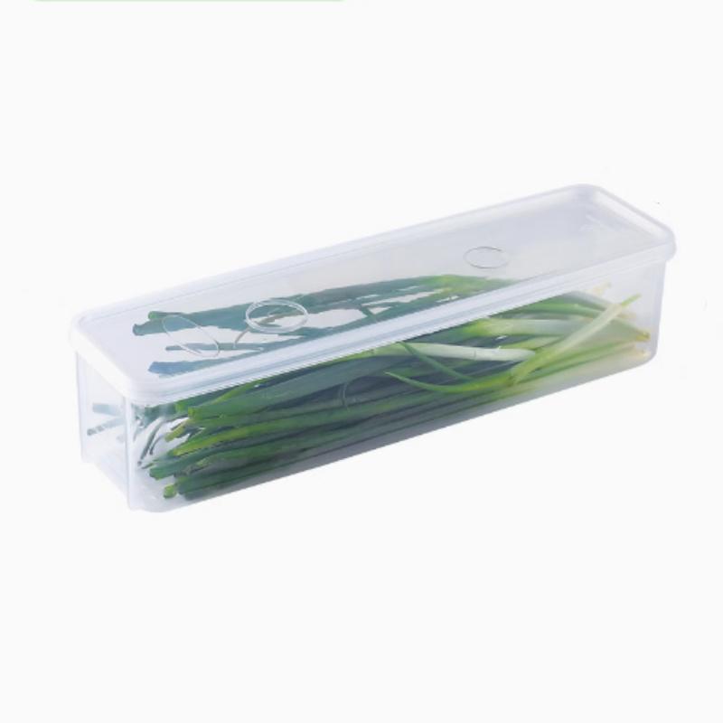 Sealed Refrigerator Storage Box Fresh Keeping Clear Food Container BPA Free for Kitchen Fridge Organization