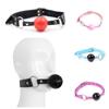 Mouth Ball 7styles Silicone Solid Drooling Couple Games Sex Toys SM BDSM Adult Products PU Diameter 4.5cm 70g 40-63cm