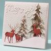 Christmas Deer Stencil Metal Cutting Dies DIY Scrapbooking Album Craft Decor
