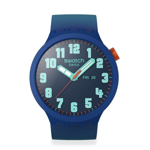 Swatch AQUACHRONO ESSENTIALLY BOLD SB01N700 watch, blue