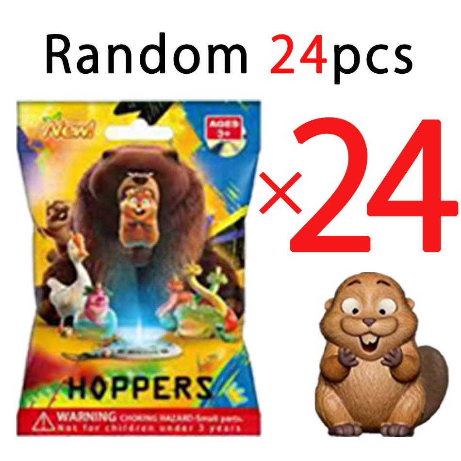 ! Beaver Transformation Plan Series keychain Figure Hoppers Action Figure Movie Model Toys Kids Gift Mystery Box