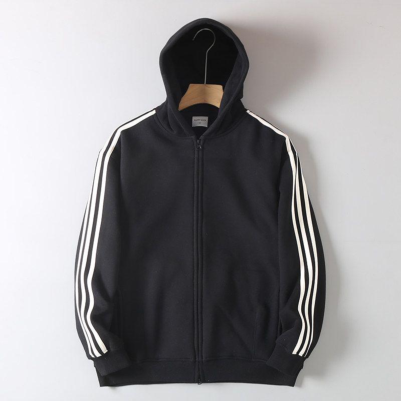 Trade Cut the Tag Off Original Order Fleece-lined Sports and Leisure Warm Hooded Cardigan Hoodie Men's Autumn and Winter Jacket Couple Outerwear