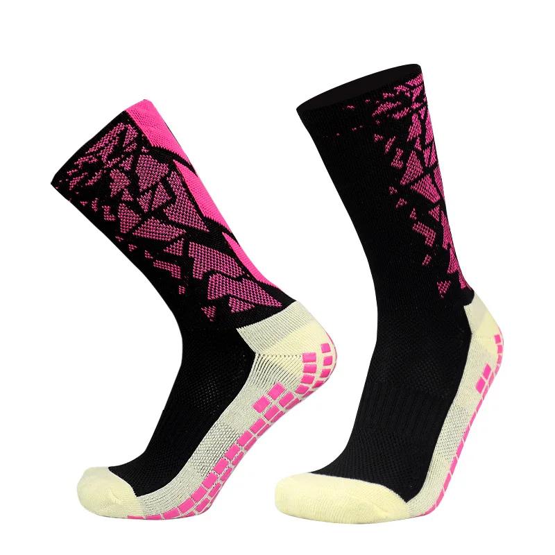 1Pairs Professional Men and Women Camouflage Arrow Soccer Socks Breathable Active Silicone Anti Slip Grip Football