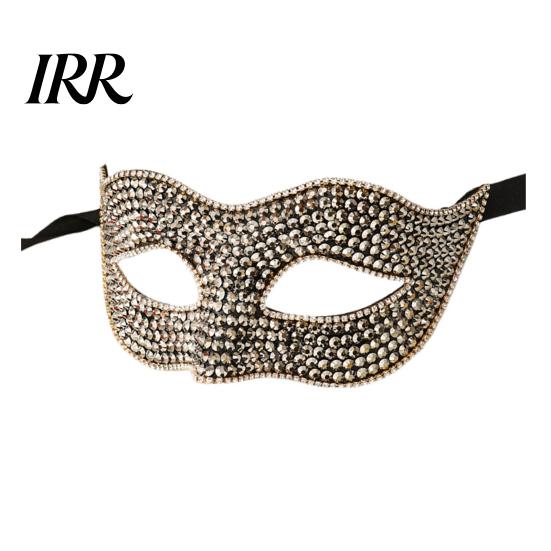Mysterious Venetian Style Eye Masque Bling Rhinestone Masquerade for Women, Sparkly Party Half Comfortable Prom Women Face Halloween, Mardi Gras, Ball